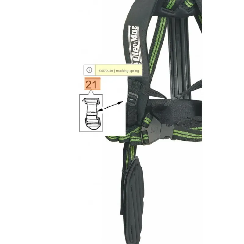 Oleo-Mac heveder csat - gerincvédős hevederhez Akció