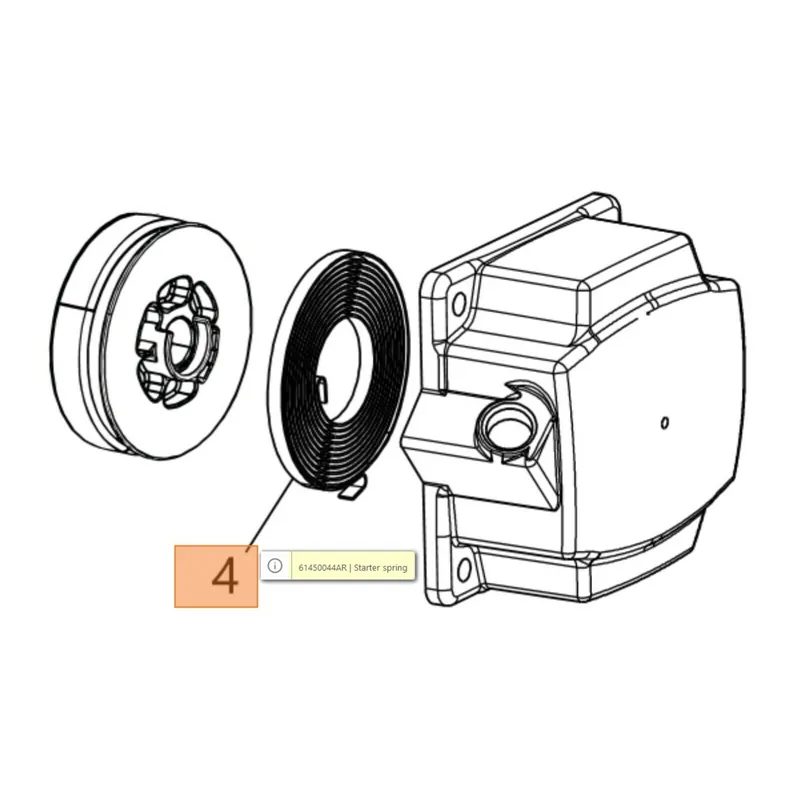 Kiárusítás Oleo-Mac BCH 400 indítórugó - berántórugó