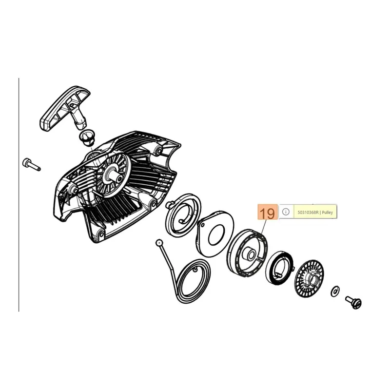 Alacsony ár Oleo-Mac GSH510 - GSH560 III. series kötélorsó