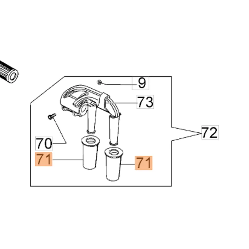 Prémium Oleo-Mac OS550 befogó gumipofa