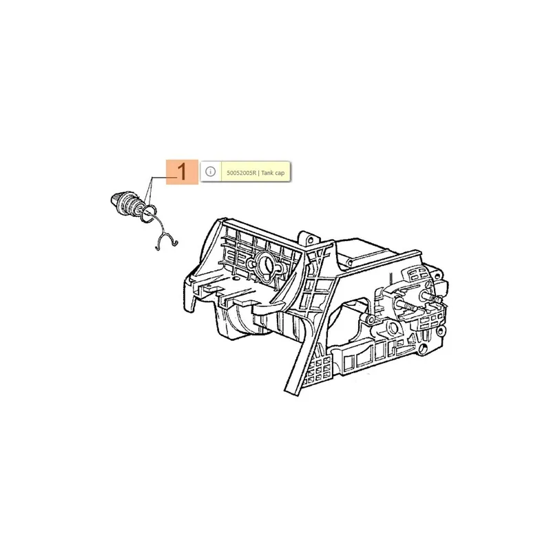 Oleo-Mac benzin és olajelzáró Autentikus