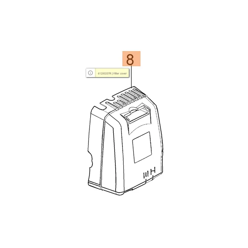 Oleo-Mac Sparta 37 - 370 - 38 - 380 - 42 - 44 - 440 levegőszűrő fedél Autentikus