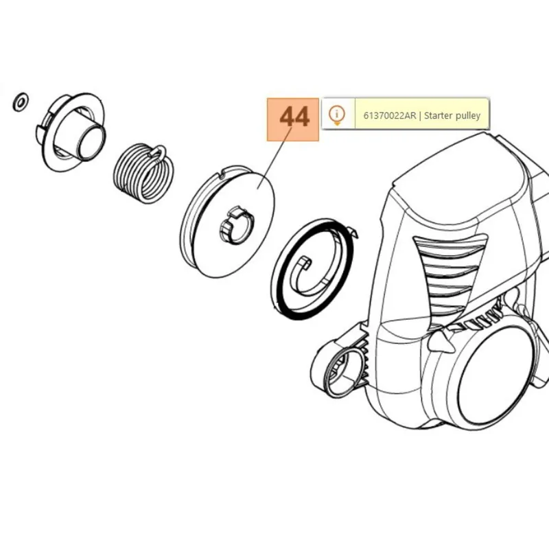 Oleo-mac BC 240 T, BCH 250, HC 265 XP, HC 280 XPberántó kötéltárcsa Kiváló minőség