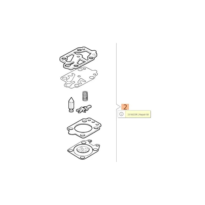 Oleo-Mac BCH 250 - 400 - 500 - PPH 250 karburátor javító készlet Vedd meg most