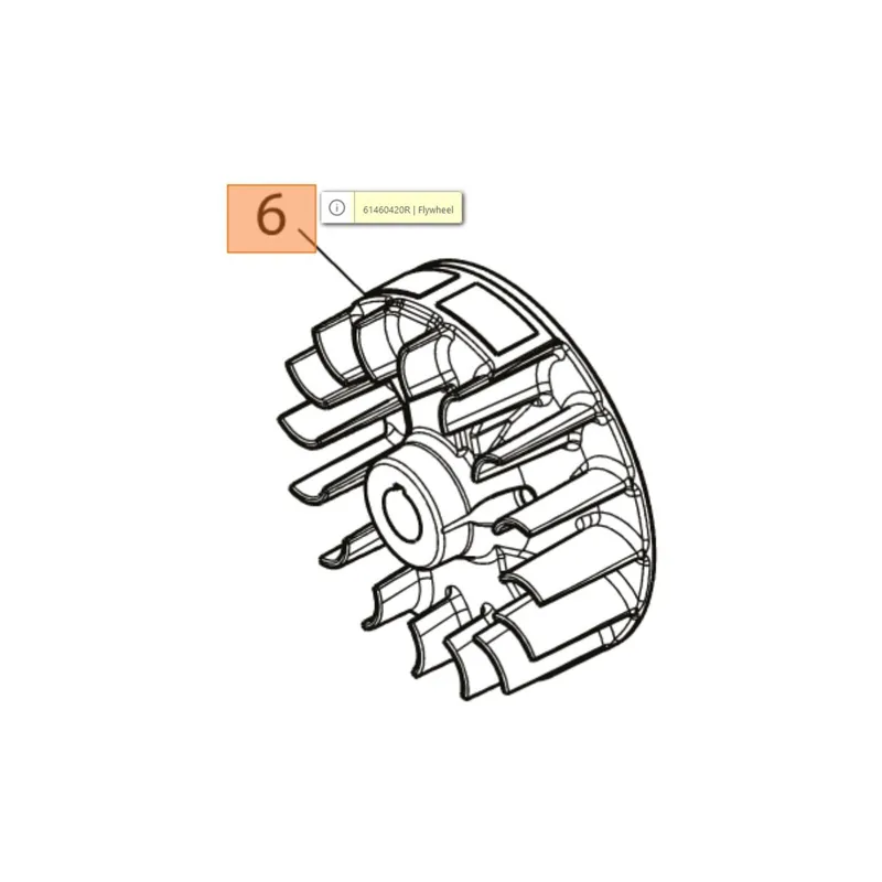 Újdonság Oleo-Mac BCH 250 - PPH 250 lendkerék
