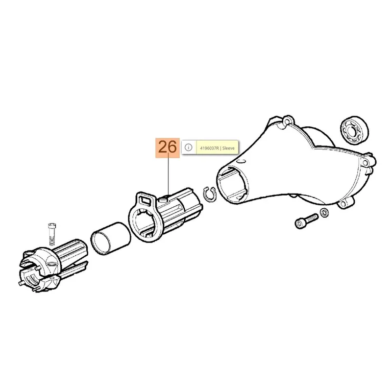 Oleo-Mac Sparta - BC kuplungház rezgéscsillapító gumi 28mm csőhöz Népszerű