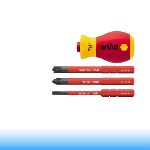 WIHA SoftFinish electric slimVario VDE Stubby bittartó készlet - 4 részes SL+PH+SL/PZ Akció