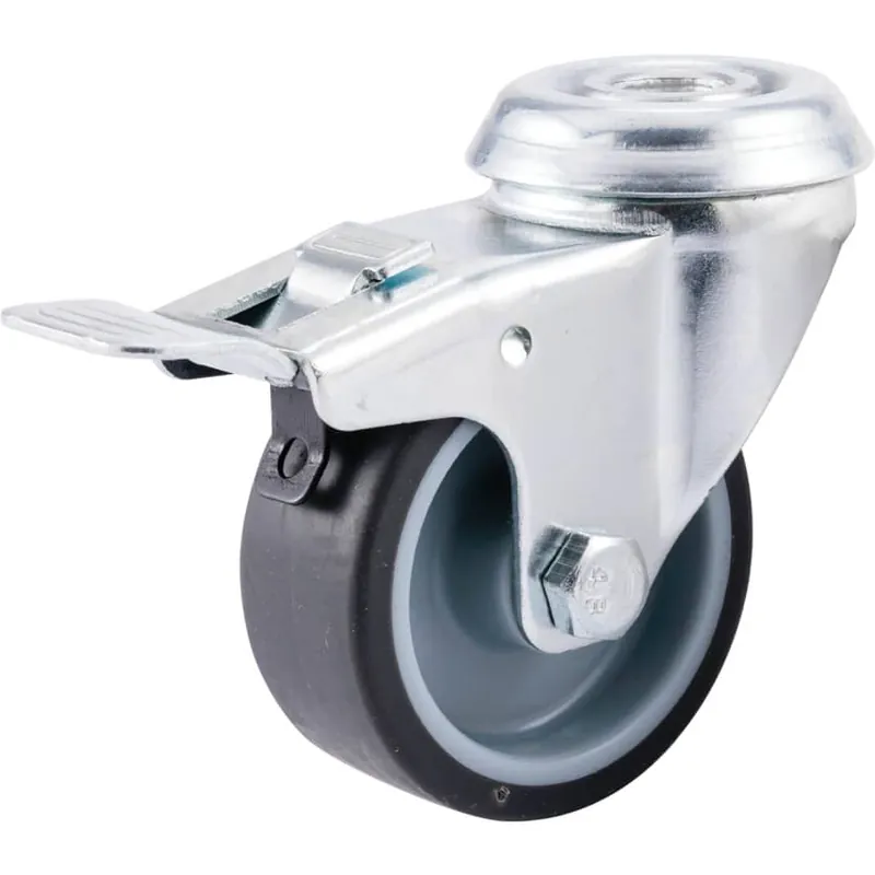 Kedvezmény BOLYGÓ TÍPUS CSAPSZEGFURATTAL ÉS FÉKKEL 50MM GUMIABRONCS