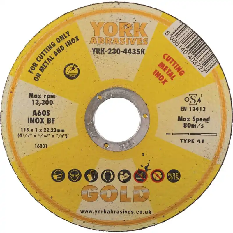 Autentikus 115X1X22.23MM A60S INOX BF VÁGÓKORONG