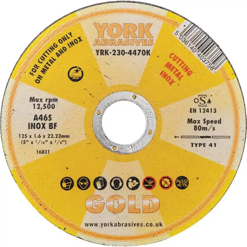 125X1.6X22.23MM A46S INOX BF VÁGÓKORONG Eredeti