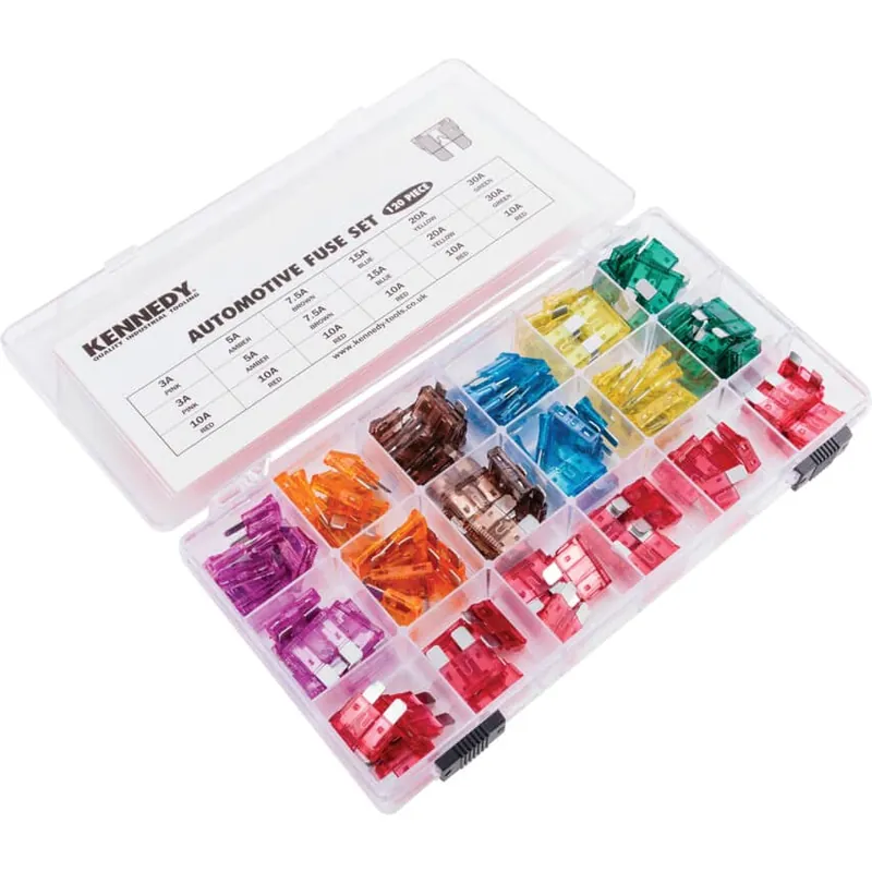 Akció AUTOMOTIVE FUSE ASSORTMENT SET ZINC 120-PCE
