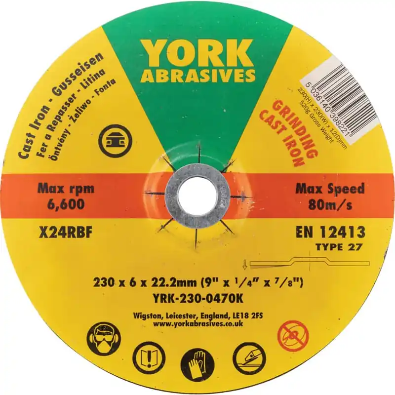 Legjobb ár 230X3X22.23 A3ORBF VÁGÓKORONG, T42