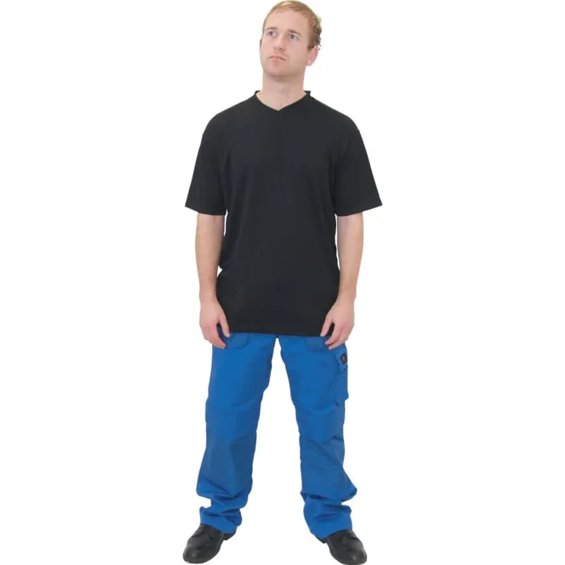 Csak ma FUNCTION T-SHIRT V NECK BLACK40/42" LARGE