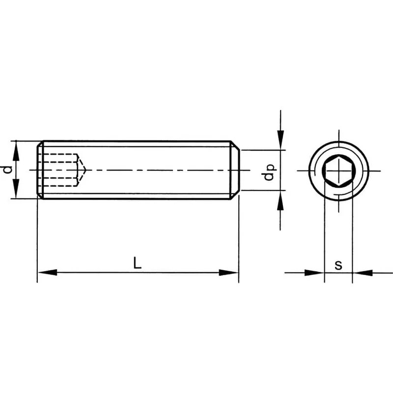 Autentikus M12X25 BKNY HERNYÓCSAVAR(GR-45H) (14.9)