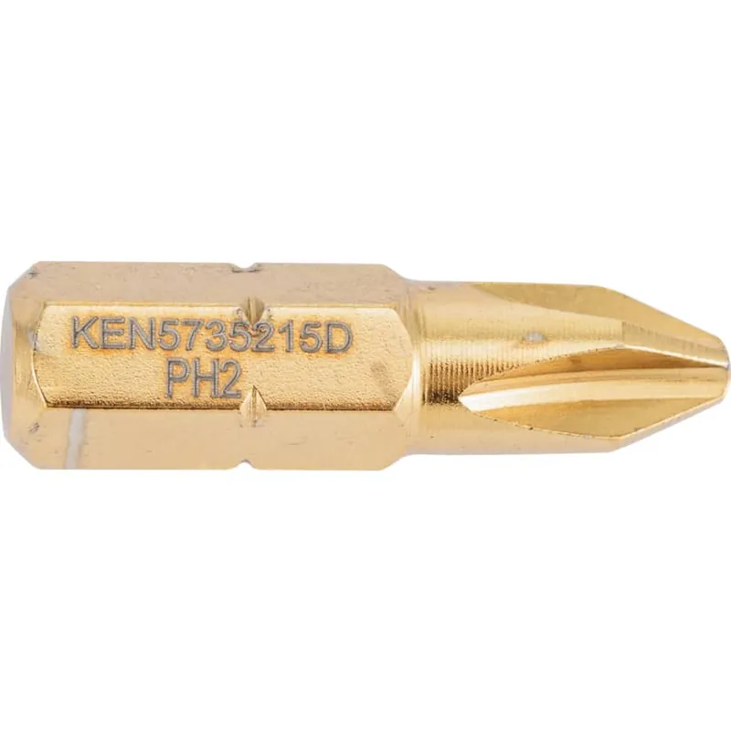 No.2 C/PT TiN COATED SCREWDRIVERBIT 1/4" HEX STD Pénzvisszafizetés