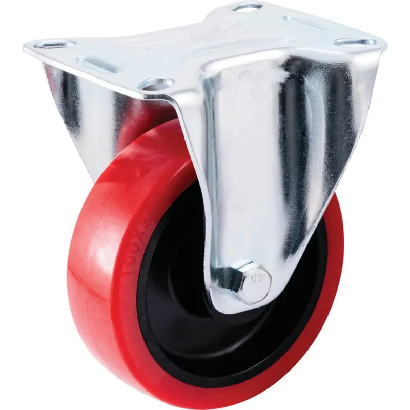 Gyors szállítás FIX TÍPUS FELSÕ TÁNYÉRRAL 100MMPOLIURETÁN ABRONCS