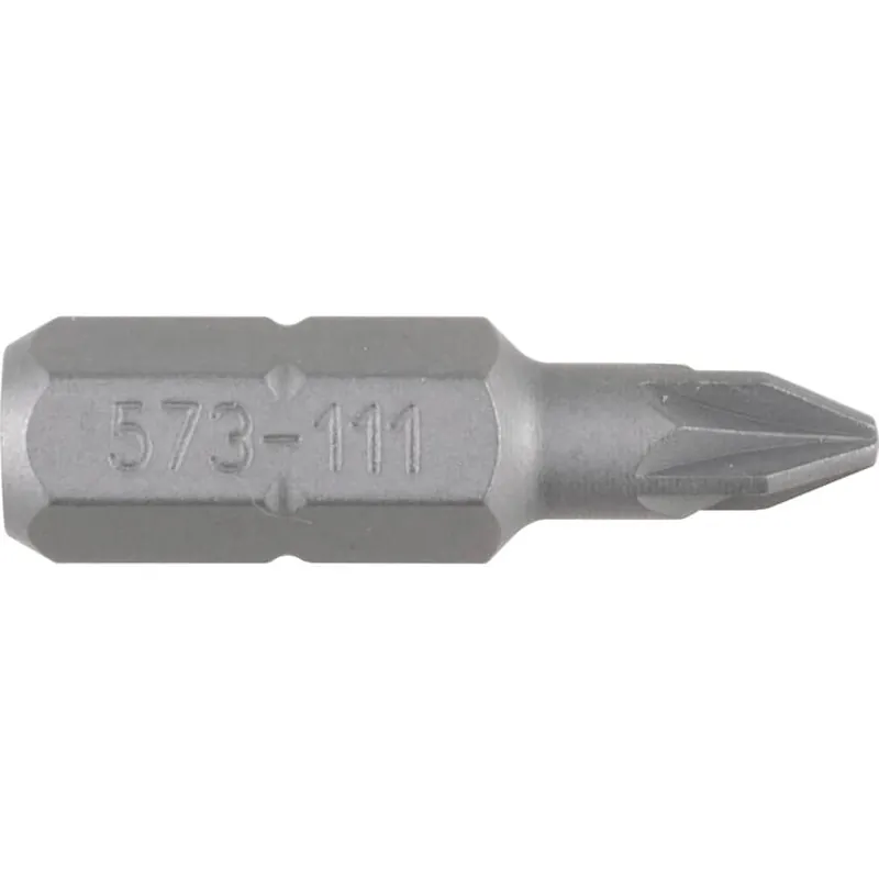 No.1x25mm POZIDRIV SCREWDRIVERBIT 1/4" HEX Csak ma