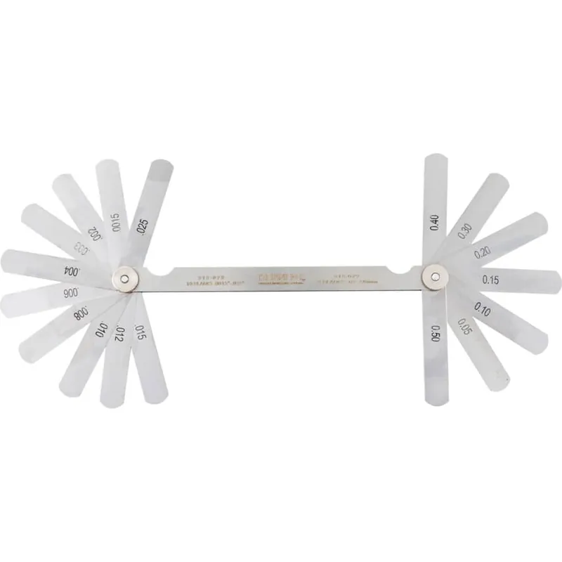 3" 18 PENGÉS METRIKUS/INCHES HÉZAGMÉRŐ KÉSZLET Népszerű